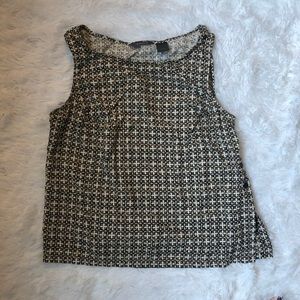 Liz Claiborne 100% silk beaded sleeveless blouse